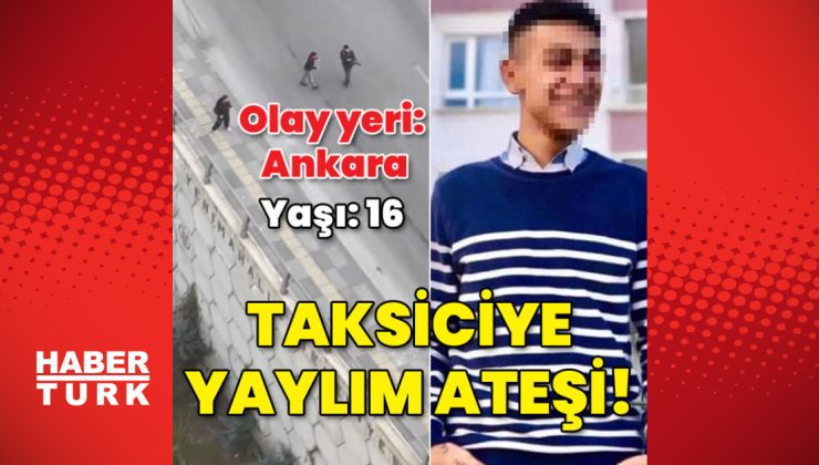 16 yaşındaki çocuktan taksiciye yaylım ateşi!