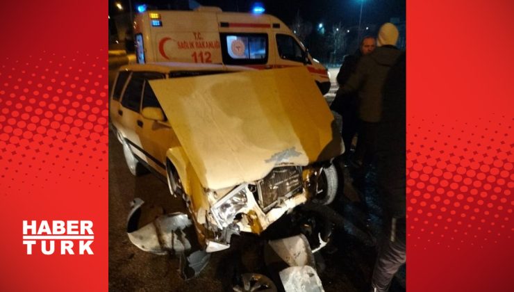 Erzurum’da iki otomobil çarpıştı: 5 yaralı