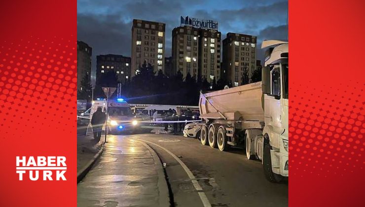 Hafriyat kamyonunun çarptığı kadın öldü