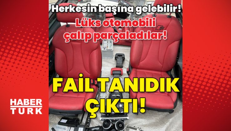 Herkesin başına gelebilir! Lüks otomobili çalıp, parçaladılar! Fail tanıdık!