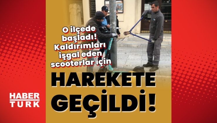 Kaldırımları işgal eden scooterlar için harekete geçildi