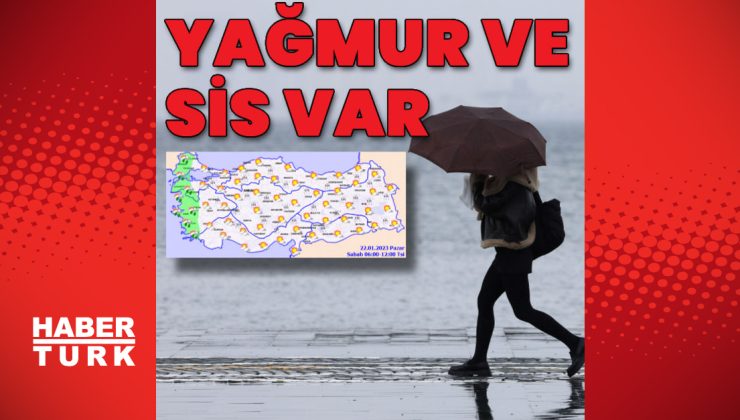 Meteoroloji duyurdu! Yağmur ve sis var