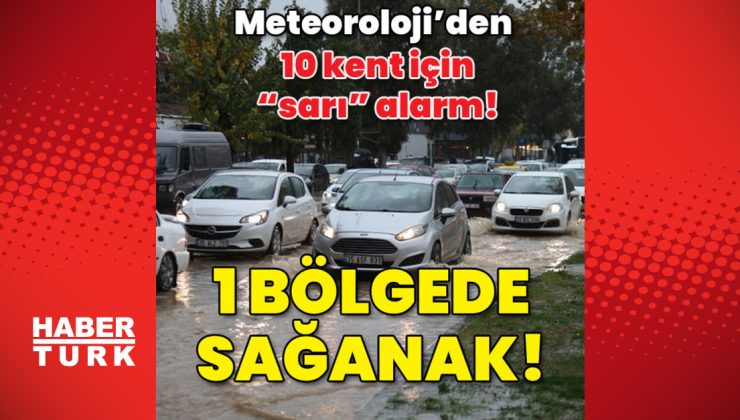 Meteoroloji’den bir bölge için sağanak uyarısı!