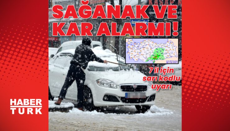 Sağanak ve kar yağışı uyarısı