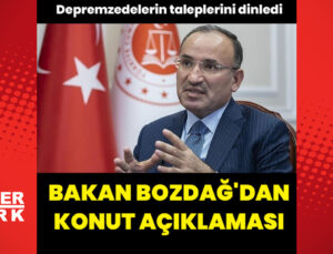 Bakan Bozdağ’dan konut açıklaması