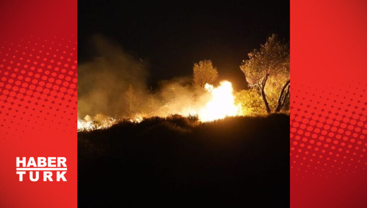 Çeşme’de ağaçlık alanda korkutan yangın