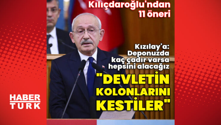 Kılıçdaroğlu: Devletin kolonlarını kestiler