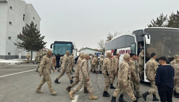 Ağrı Valiliği, deprem bölgelerine 152 astsubay ve güvenlik korucusu gönderdi