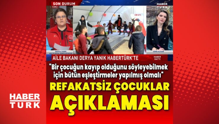 Bakan Yanık’tan Habertürk’e açıklamalar