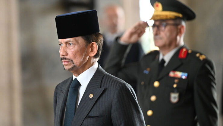 Brunei Sultanı, Cumhurbaşkanı Erdoğan ile görüşmek üzere Beştepe’de