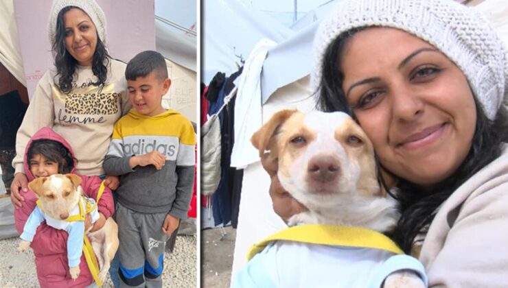 Deprem sırasında köpeği uyandırdı, çocuklarıyla ağır hasarlı evinden çıktı