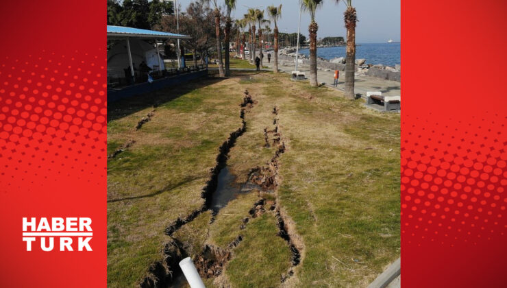 İskenderun sahilinde depremin izleri görüntülendi!