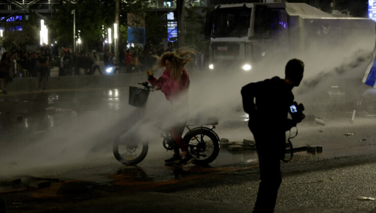 İsrail polisinden protestoculara sert müdahale