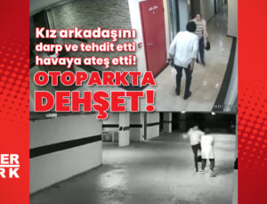 Otoparkta dehşet! Darp edip ateş ettiler