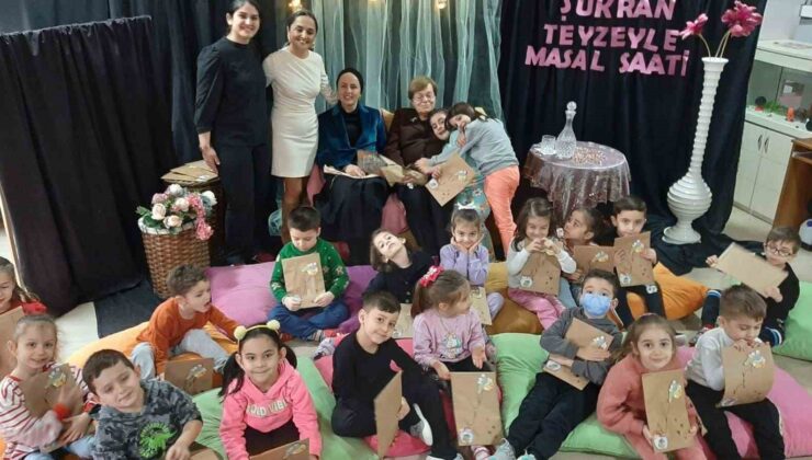 Şükran teyze ile masal saatini çocuklar çok sevdi