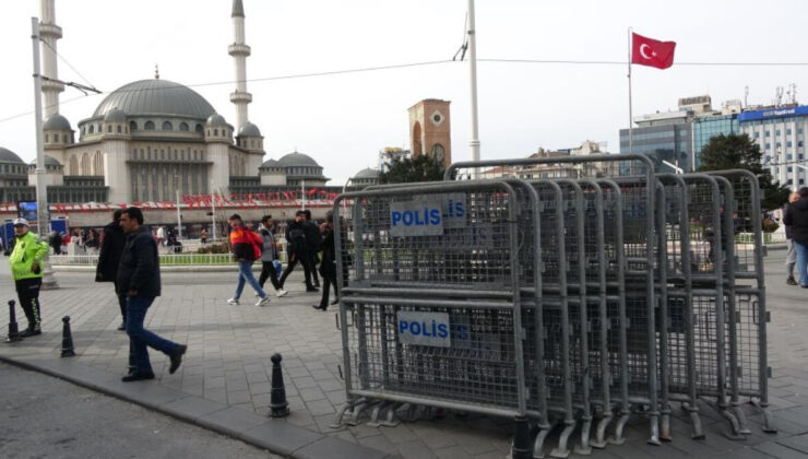 Taksim’de 8 Mart Kadınlar Günü öncesi güvenlik önlemi alındı