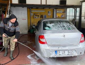 Tekirdağ’da çamur yağdı; oto yıkamacılarda yoğunluk