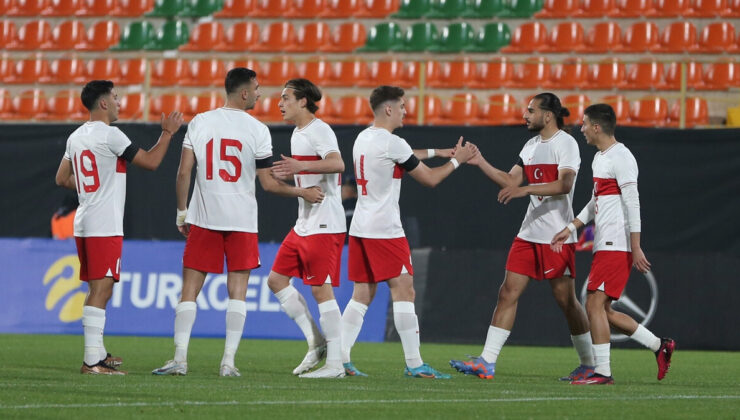 Türkiye Ümit Milli Futbol Takımı hazırlık maçında Kosova’yı 4-2 yendi