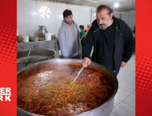 Ünlü şef Yalçınkaya ve ekibi depremzedeler için yemek yapıyor