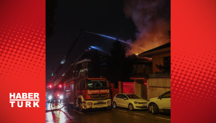 Üsküdar’da 2 katlı binada yangın