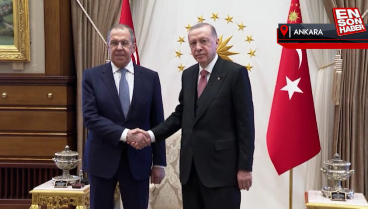 Cumhurbaşkanı Erdoğan, Rusya Dışişleri Bakanı Lavrov’u kabul etti