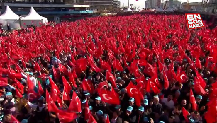 İstanbul’da Cumhurbaşkanı Erdoğan’a coşkulu karşılama