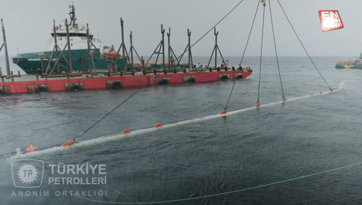 Karadeniz gazını karaya taşıyacak boruların yerleştirme süreci tamamlandı