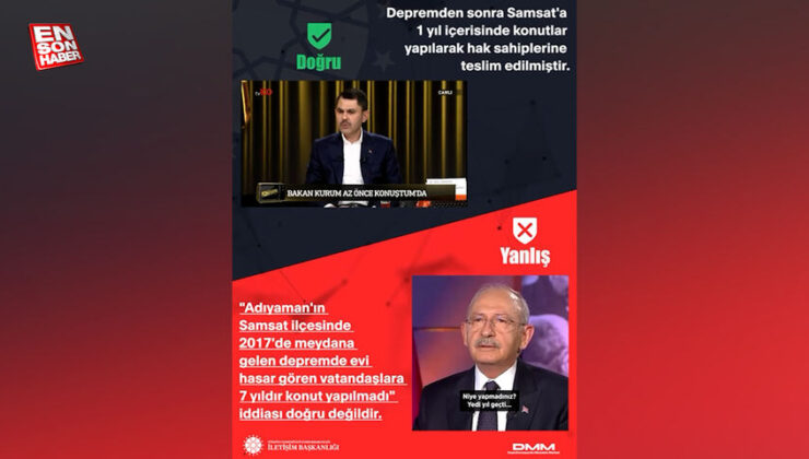 Kemal Kılıçdaroğlu’nun gaye gösterdiği Samsat zelzelesinde, konutlar 1 yıl içinde tamamlandı