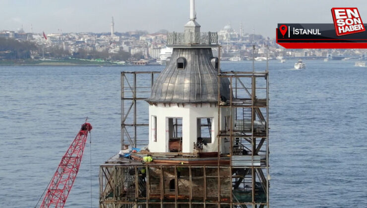 Kız Kulesi’nin son hali: Kubbe ortaya çıktı