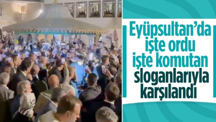 Cumhurbaşkanı Erdoğan’a Eyüp Sultan Cami’nde sevgi seli