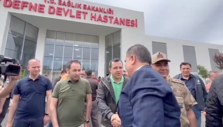 Fahrettin Koca, yarın açılacak Defne Devlet Hastanesi’ni inceledi