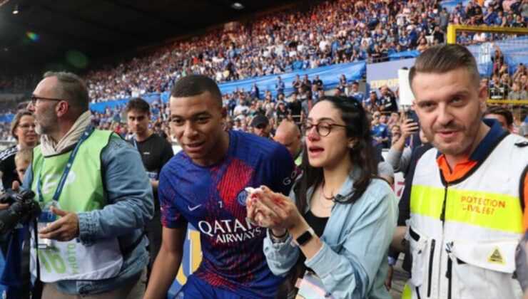 Kylian Mbappe evvel taraftarı yaraladı, sonra jest yaptı