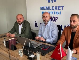 Memleket Partisi Sinop Vilayet Teşkilatı toplu olarak istifa etti