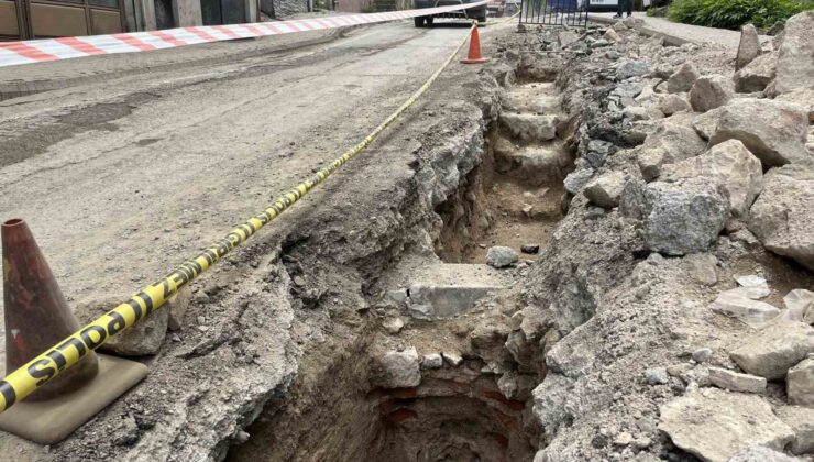 Amasra’daki doğal gaz kazılarında tarihi yapılara rastlandı