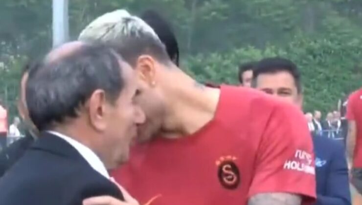 Dursun Özbek ve Mauro Icardi ortasında Türk yolu tokalaşma