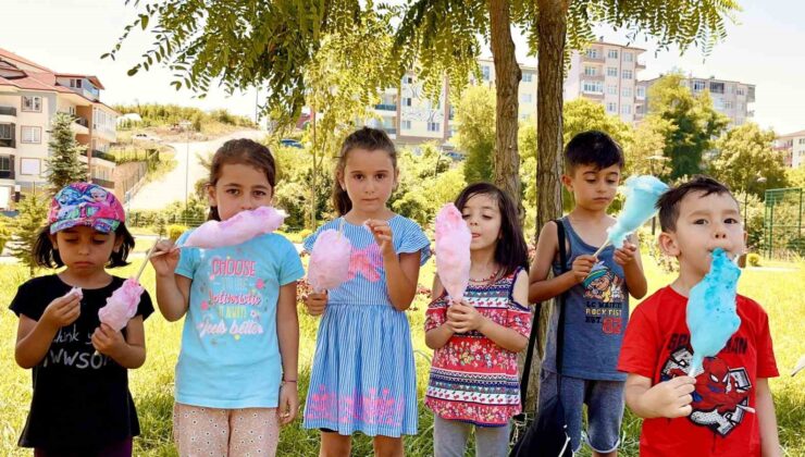 Kur’an kurslarına devam eden çocuklar yaz tatilini eğlenceli geçiyor