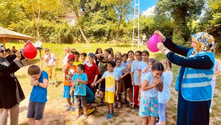 Yaz Kur’an kursu öğrencileri piknikte gönüllerince eğlendi