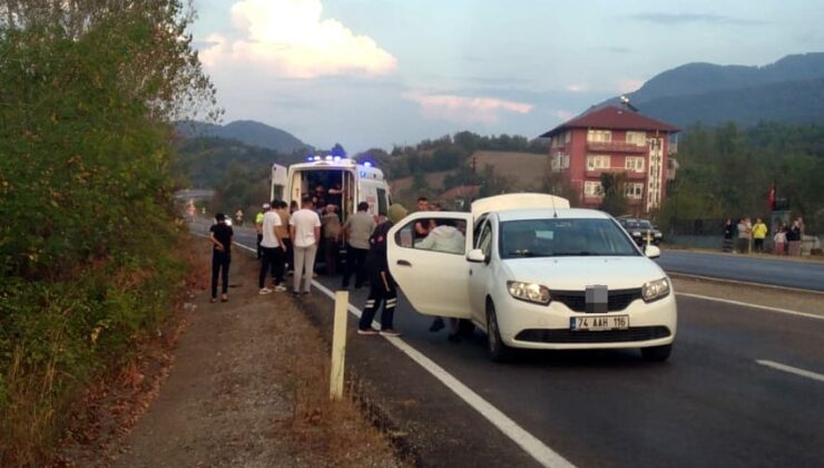 Eşine araç kullanmayı öğretirken kaza yaptı: 1 yaralı