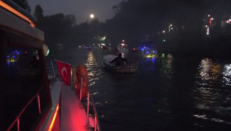 Bartın’da dolunay manzaralı Cumhuriyet coşkusu