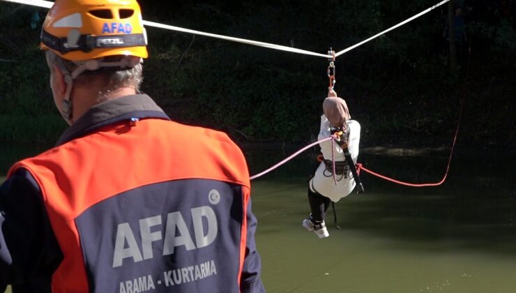 Bartın’da nefesleri kesen sel tatbikatı