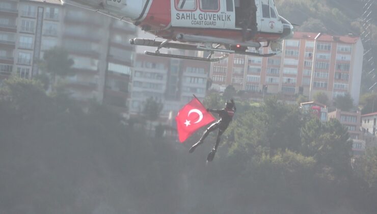 Karadeniz’de nefesleri kesen gösteri