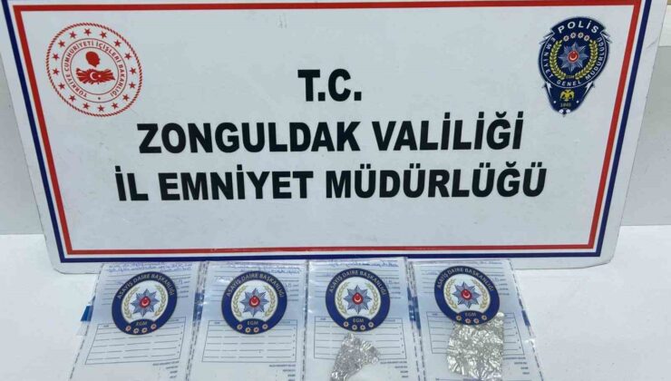 Zonguldak’ta uyuşturucu operasyonu: 1 tutuklu