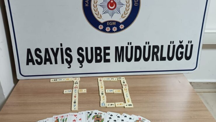 Karabük’te kumar oynatan ve oynayan kişilere ceza