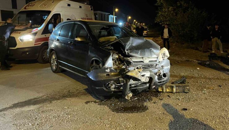 Düzce’de cip ile otomobil çarpıştı: 4 yaralı