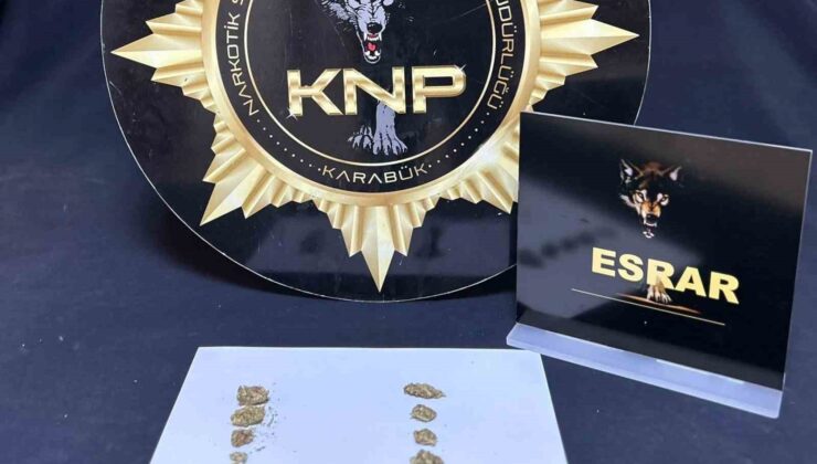 Karabük’te uyuşturucu operasyonu: 2 gözaltı