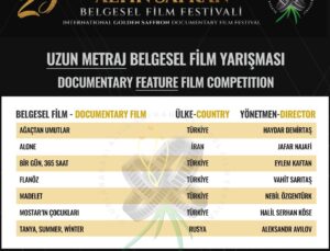 Altın Safran’da belgesel film finalistleri belli oldu