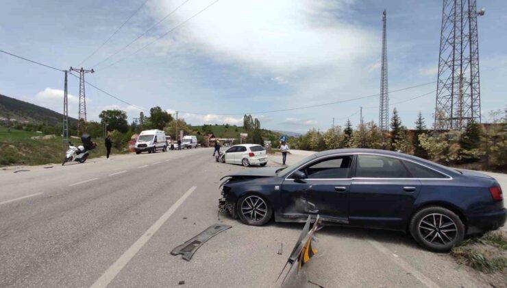 Karabük’te iki otomobil çarpıştı: 3 yaralı