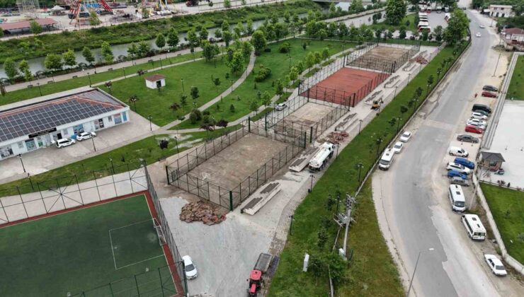 Melensu park sporun merkezi haline geliyor
