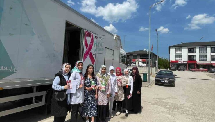 Mobil kanser tarama tırı köy köy geziyor