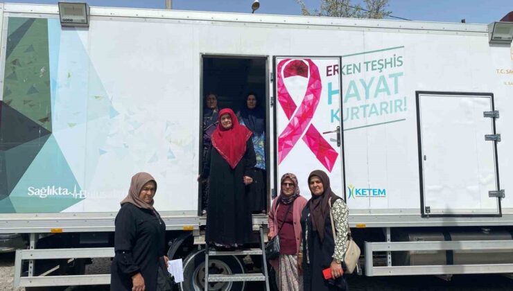 Sağlıkçılar ’kanserde erken tanı’ için mobil araçla ilçe ilçe dolaşıyor
